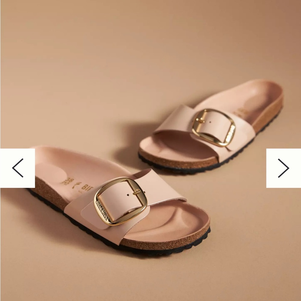 Birkenstock Madrid Big Buckle High Shine Sandals